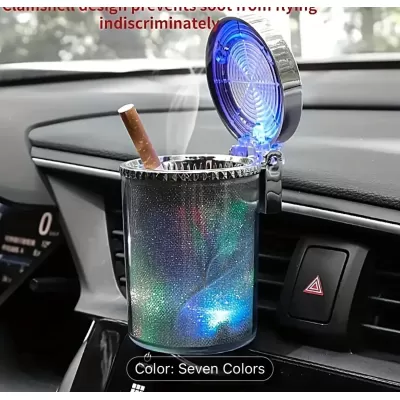 LED lights ashtray