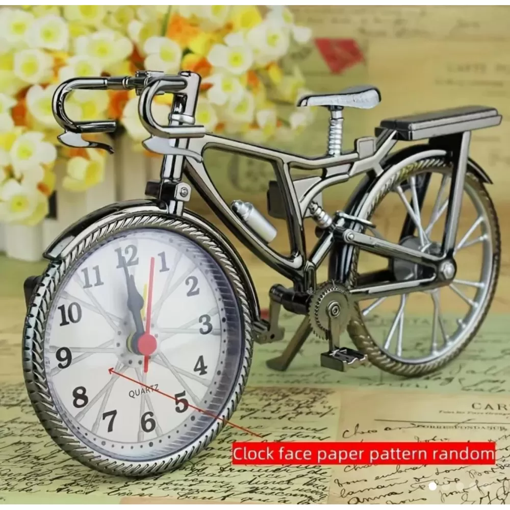 Vintage bicycle alarm clock