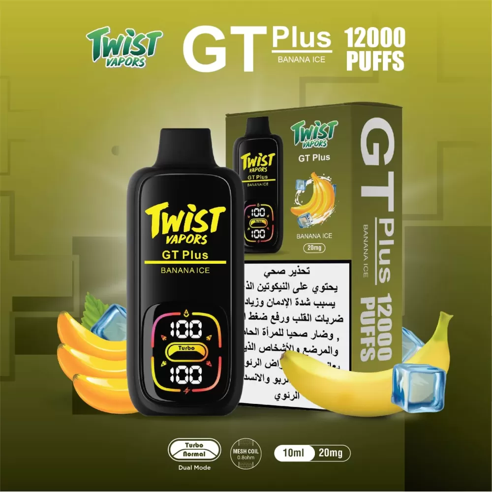 Twist Vapors GT PLUS 12000- Long-Lasting Vape Experience